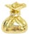 18k Yellow Gold Vintage Money Bag Charm For Sale