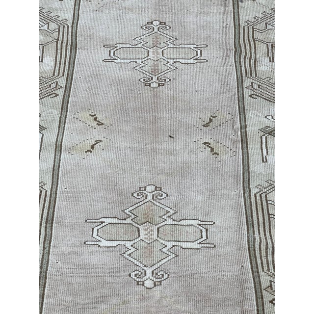1980s Vintage Turkish Hand Knotted Wool Rug 6’6” X 9’9” For Sale - Image 5 of 5