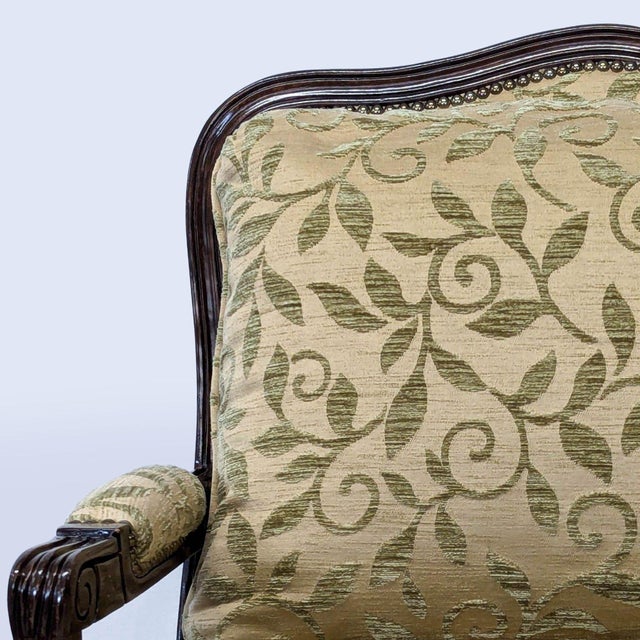 Louis XV Style Upholstered Bergère Lounge Chair For Sale In San Francisco - Image 6 of 15