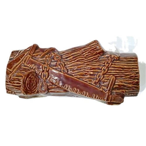 Vintage Faux-Bois Log Cachepot For Sale - Image 4 of 5