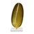 Worlds Away Matthew Izzo Home Blade Antique Brass Botanical Leaf Sculpture on White Marble Base For Sale - Image 4 of 8
