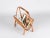 Lovely Mid-Century magazine rack fully made in bamboo, curved rattan and hand-woven wicker. This stylish French riviera...