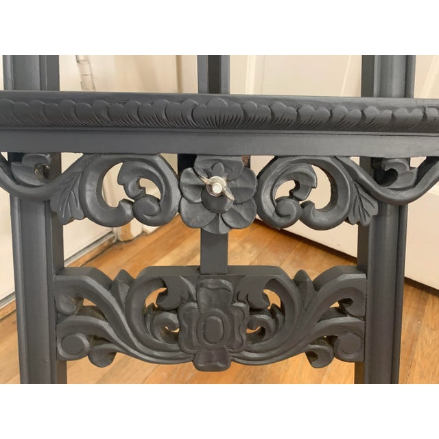 Vintage Carved Wood Art Display Easel For Sale In New York - Image 6 of 10