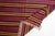Red 1950s Large Bohemian Striped Kilim For Sale - Image 8 of 9
