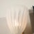 White Modernist Hand-Blown Murano Fluted Bullicante Glass Sconces W/ Orbital Drop For Sale - Image 8 of 12