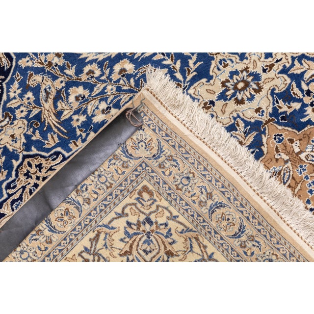 Extremely Fine Antique Persian Nain Rug 8'2'' X 11'6'' For Sale - Image 4 of 9