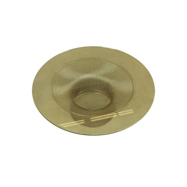 1970s 1970s Mid-Century Knoll Warren Platner Wire Glass Coffee Table For Sale - Image 5 of 12