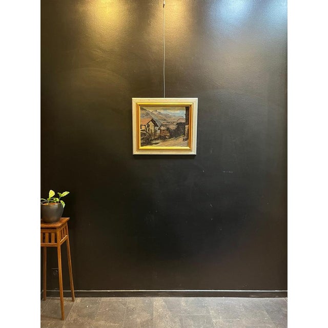 Louis Henri Salzmann, Rural Village, Oil on Canvas For Sale - Image 8 of 12