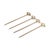 Modern Evil Eye 4-Piece Set Cocktail Picks, Gold For Sale - Image 3 of 3