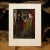 American 1956 After Jan Van Eyck "Giovanni Arnolfini and His Wife", Vintage Full-Color Print For Sale - Image 3 of 8