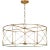 Chapman & Myers by Visual Comfort Studio Beatrix 4-Light Extra Large Lantern Pendant in Antique Gild Gold For Sale