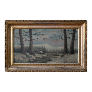 Conrad F. Haeseler Winter Scene Painting