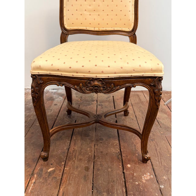 Carved French Provincial Style Dining Chairs for John Widdicomb, Set of Six For Sale - Image 10 of 17