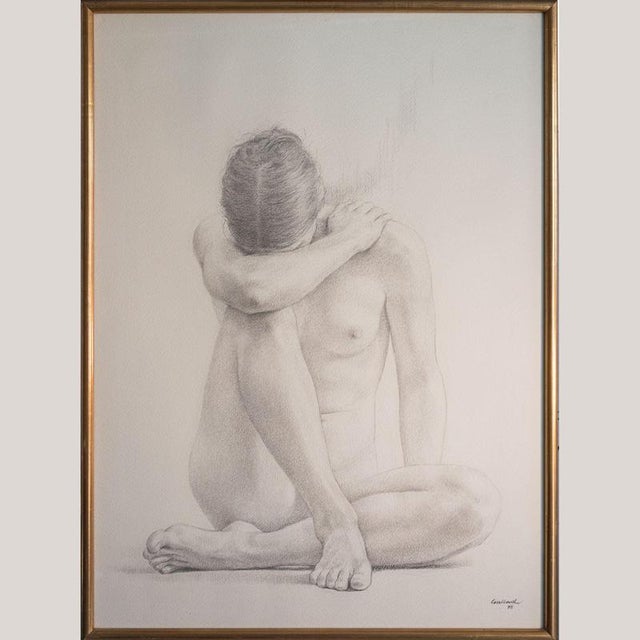 Lluis Gallart y Garcia, Nude The Four Seasons, Graphite, Framed For Sale - Image 17 of 18