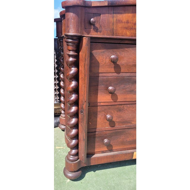 19th Century Victorian Barley Twist Davenport Desk For Sale - Image 4 of 17