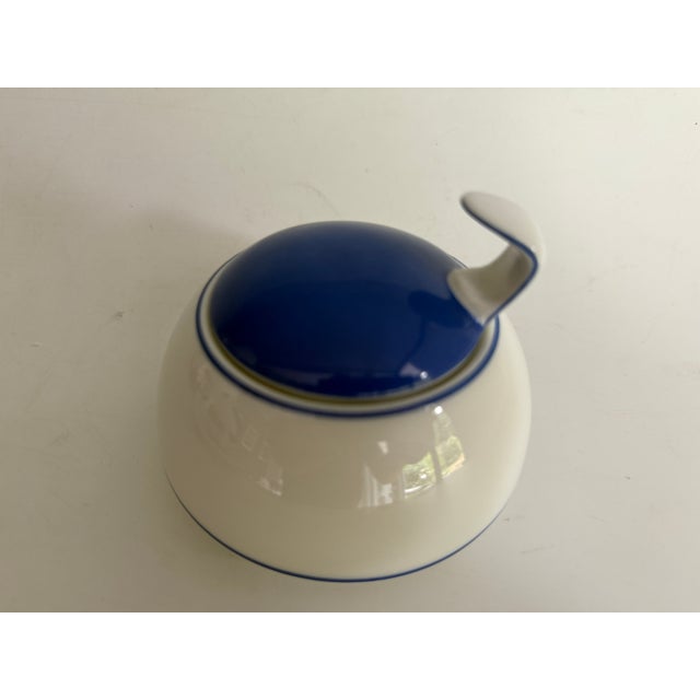 Postmodern Tac Blau Sugar Bowl by Walter Grohius for Rosenthal Germany, 2009 For Sale - Image 3 of 6