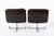 1970s Mid Century French Brown Leather Lounge Chairs by Raphael Raffel 1970s For Sale - Image 5 of 18