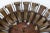 1950s Large Spanish Brutalist Backlit Gilt Sunburst Mirror or Ceiling Flush Mount For Sale - Image 9 of 13