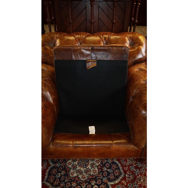 Brown Halo Heritage Lounge Chair in Leather from Timothy Oulton, 2010s For Sale - Image 8 of 18