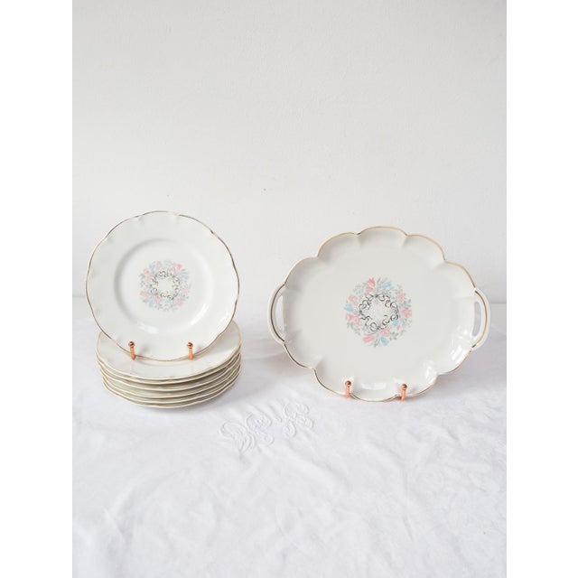 White Limoges Dessert Set by Solange Patry Bié for Théodore Haviland, 1960s, Set of 8 For Sale - Image 8 of 8