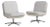 Pair of Variopur Space Age Upholstered Swivel Chairs, Antique, Germany, Circa 1970 For Sale