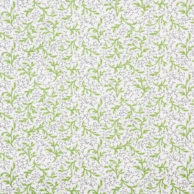 English Schumacher X Celerie Kemble Sprig Fabric in Moss For Sale - Image 3 of 3
