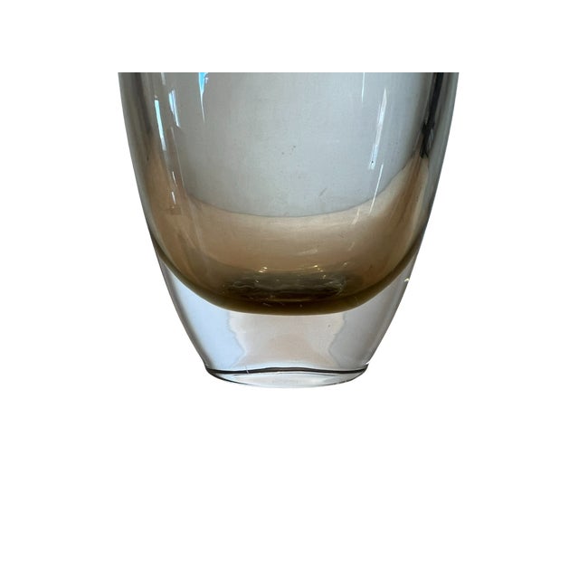 Glass Rare Vintage Bengt Orup for Johansfors Sweden Mid-Century Modern Art Glass Teardrop Vase For Sale - Image 7 of 13