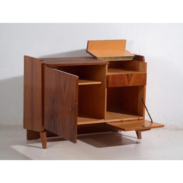 Mid-Century Asymmetric Walnut Sideboard by Amaru For Sale - Image 6 of 15