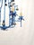 Metal Splendid Italian Tole Vintage Baby Blue Faux Bamboo Pagoda Brass Chandelier ~ Rewired ~ Restored ~ Rejuvenated ~ Ready to Hang ~ For Sale - Image 7 of 12