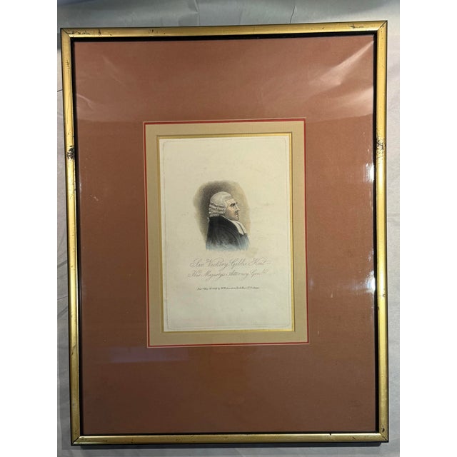 This listing is for a pair of antique hand colored engravings. These portraits are of English origin. The first of the two...