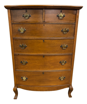 Antique American Federal Bowfront Chest of Drawers