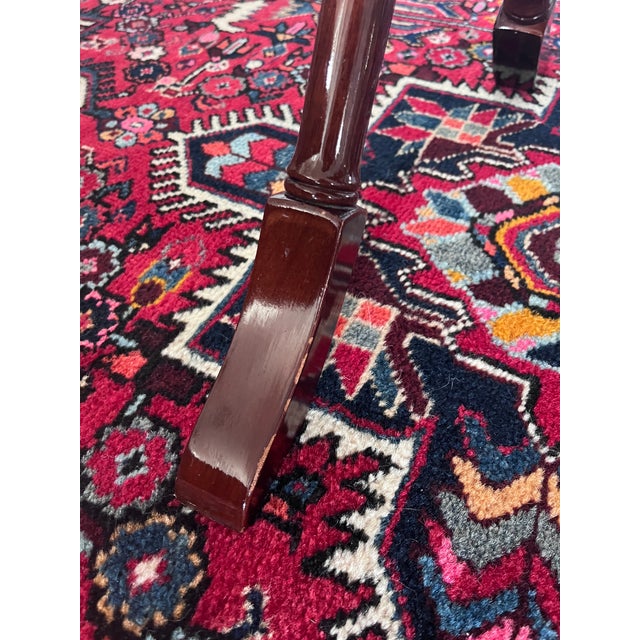 Vintage Bombay Company Mahogany Wood Butler’s Table, Folding Table/Desk For Sale - Image 10 of 12