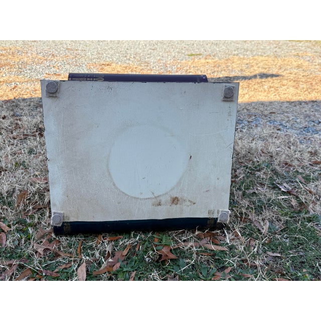 1950s Italian Painted Tole Metal End Table Styled After Historic Literature Books For Sale - Image 9 of 10