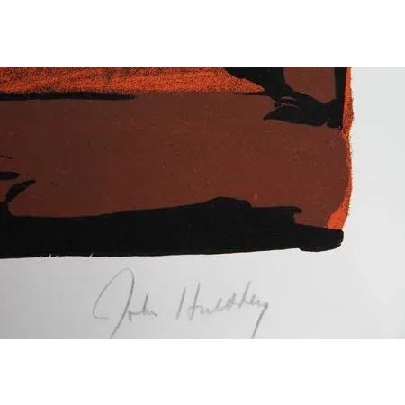 Artist: John Hultberg, American (1922 - 2005) Title: Rusted Room Year: Circa 1978 Medium: Silkscreen, Signed and numbered...