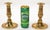 Brass 1950s English Traditional Brass Candle Holders, Pair For Sale - Image 8 of 12