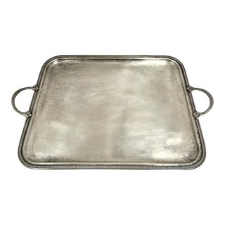 Antique French Silver Tray For Sale