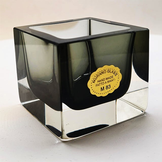 1960s Vintage Square Ashtray in Handcrafted Murano Glass by Flavio Poli for Seguso, 1960s For Sale - Image 5 of 7