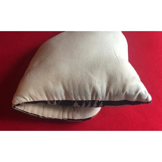 Textile 19th Century Americana Folk Art Hand Sewn Cat Pillow For Sale - Image 7 of 10