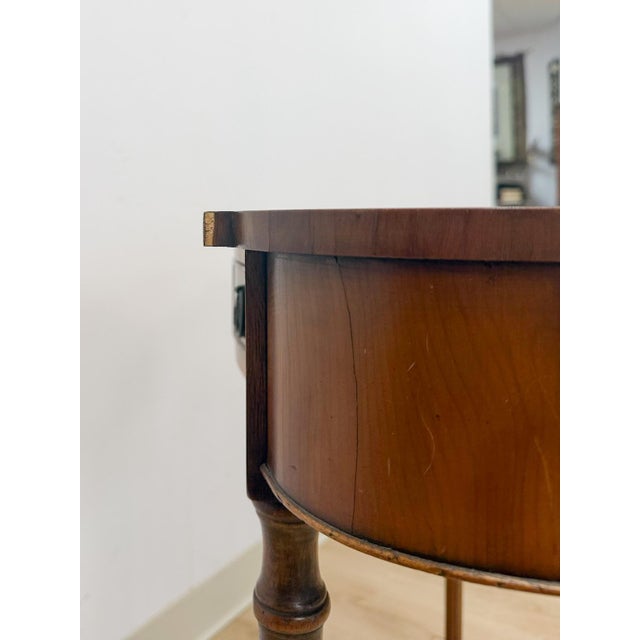 Antiqued Jaycee Furniture English Mahogany Wood Entry Table Sussex Handmade For Sale - Image 9 of 9