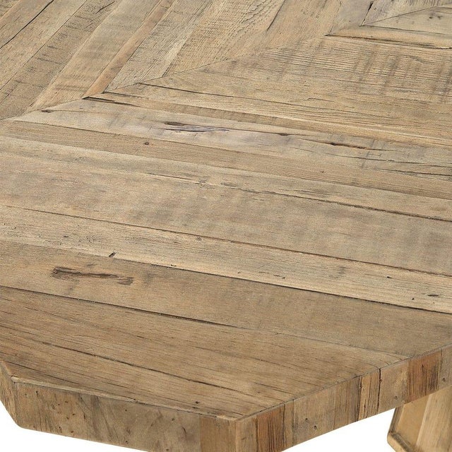 Salvaged Oak Extendable Dining Table For Sale - Image 4 of 7