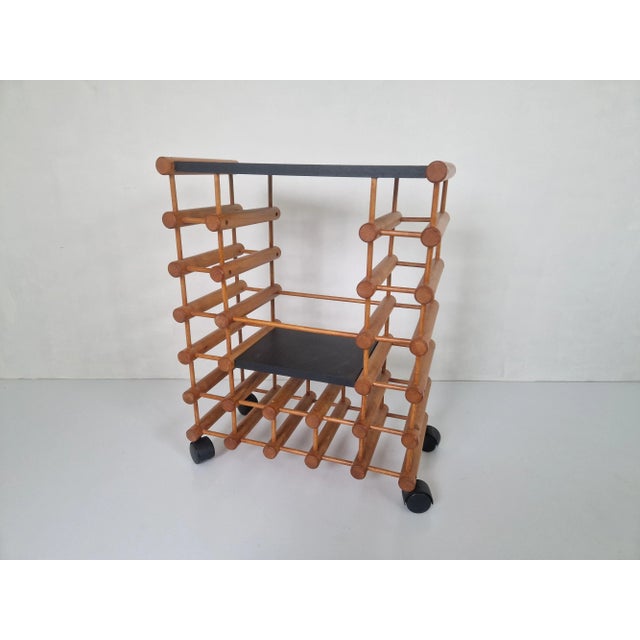 Barcart Wine Rack in the style of Richard Nissen, 1980s For Sale - Image 11 of 11