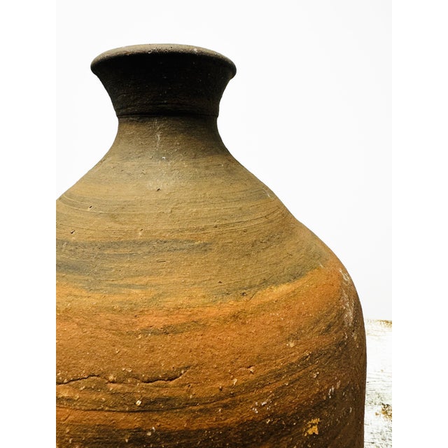 Early 20th Century Asian Earthenware Rose Vase For Sale In Greensboro - Image 6 of 6