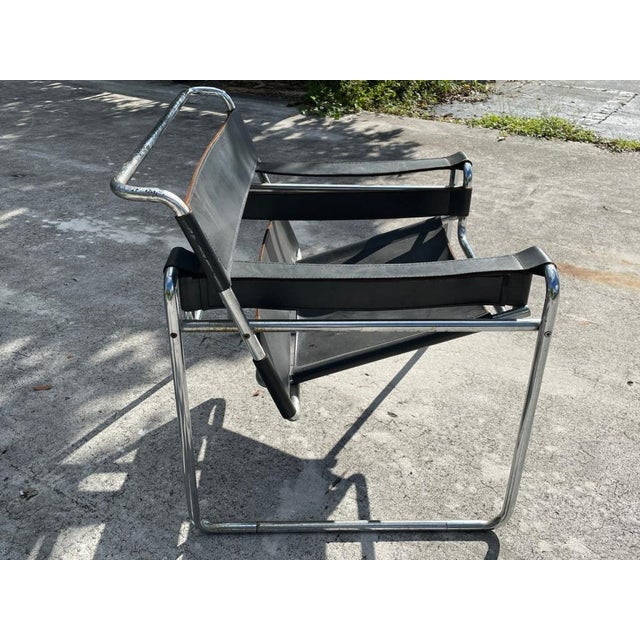 Mid-Century Modern Mid 20th Century Mid Century Modern Wassily Style Chair For Sale - Image 3 of 6