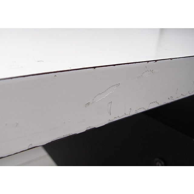 Writing Desk in Black Stained Oak with White Lacquered Top by Herbert Hirche for Christian Holzäpfel KG, Germany, 1960s For Sale - Image 13 of 18