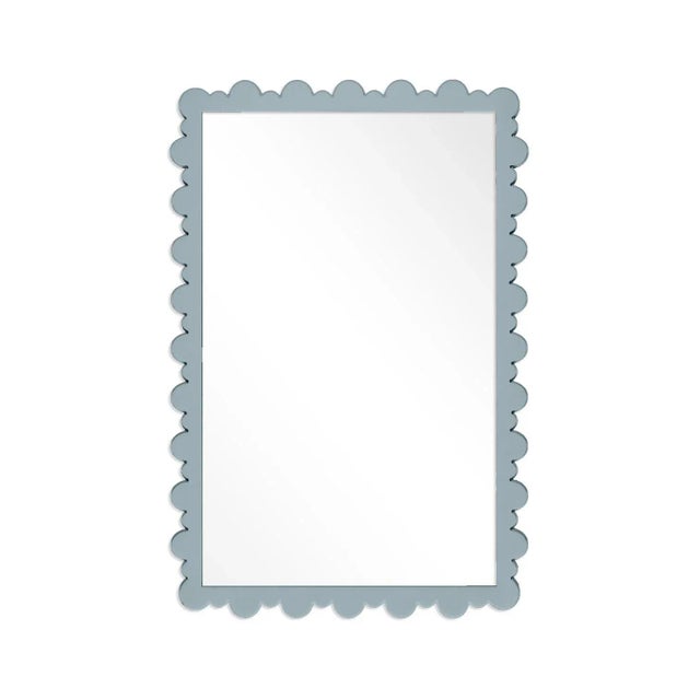 Contemporary Fleur Home Garden District Valmont Rectangle Mirror in Parma Gray, 23.5x38.75 For Sale - Image 3 of 3