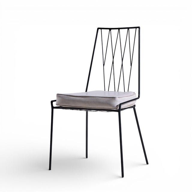 Paul McCobb for Arbuck Pavilion Collection Mid Century Iron Dining Chairs - Set of 6 For Sale In Chicago - Image 6 of 10