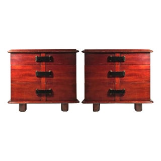 Rare Paul Frankl Station Wagon Nightstands End Tables - A Pair For Sale