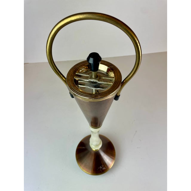 Italian Copper and Brass Ashtray on Foot, 1960s For Sale - Image 4 of 12