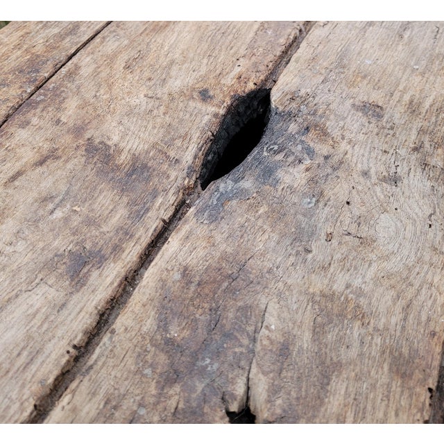 Antique Oak Chest with Original Iron Hardware, 1700s For Sale - Image 10 of 18