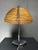 Vintage Italian Pencil Reed Rattan Bamboo and Chrome Arc Table Lamp, 1970s For Sale - Image 10 of 13